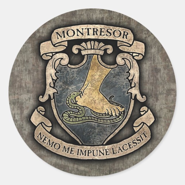 Montresor Coat of Arms Classic Round Sticker (Front)