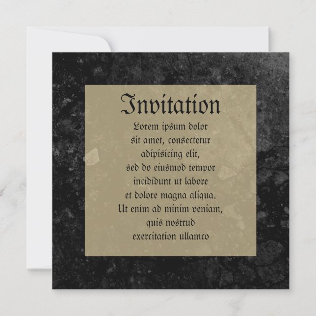 Montresor Coat of Arms Invitation (Front)