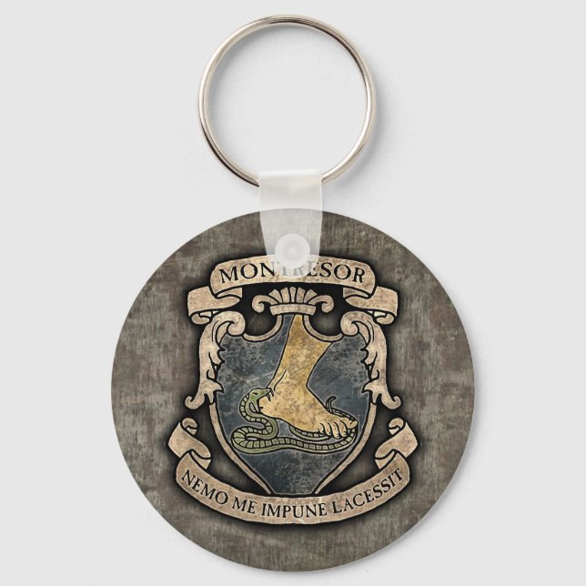 Montresor Coat of Arms Key Ring (Front)