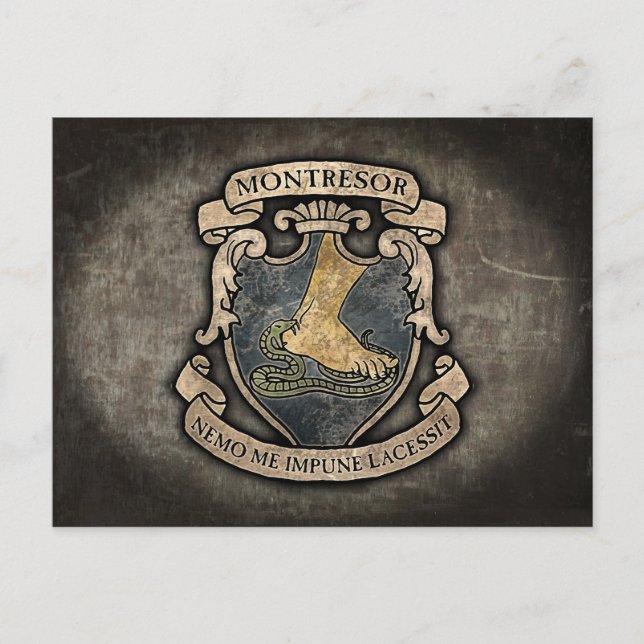 Montresor Coat of Arms Postcard (Front)
