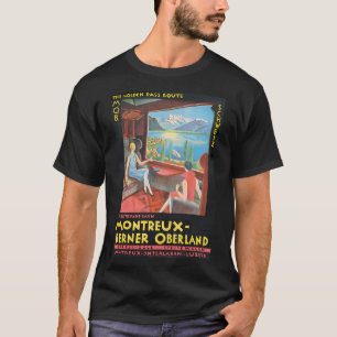 Montreux Vintage Travel Switzerland T-Shirt