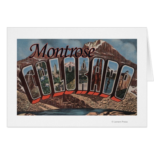 Montrose, Colorado - Large Letter Scenes (Front Horizontal)