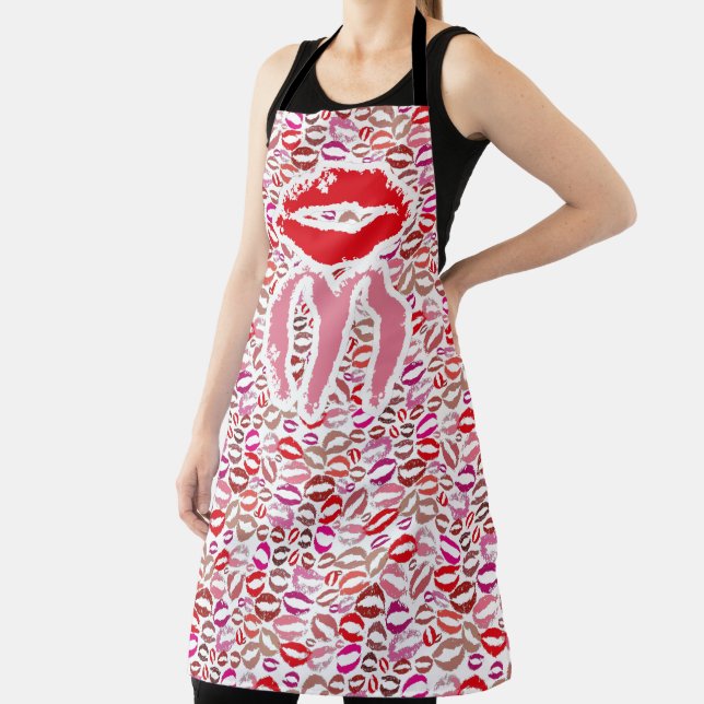 Montse Kisses Kiss MontKISSES by Masanser Pixelat  Apron (Insitu)