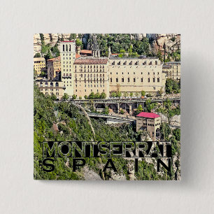Montserrat 15 Cm Square Badge