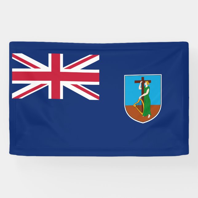 Montserrat Flag Banner (Horizontal)