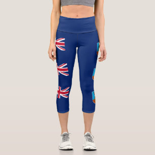 Montserrat Flag Capri Leggings