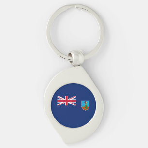 Montserrat Flag Key Ring