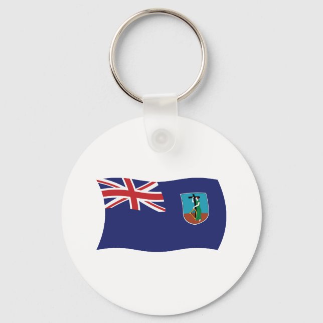 Montserrat Flag Keychain (Front)