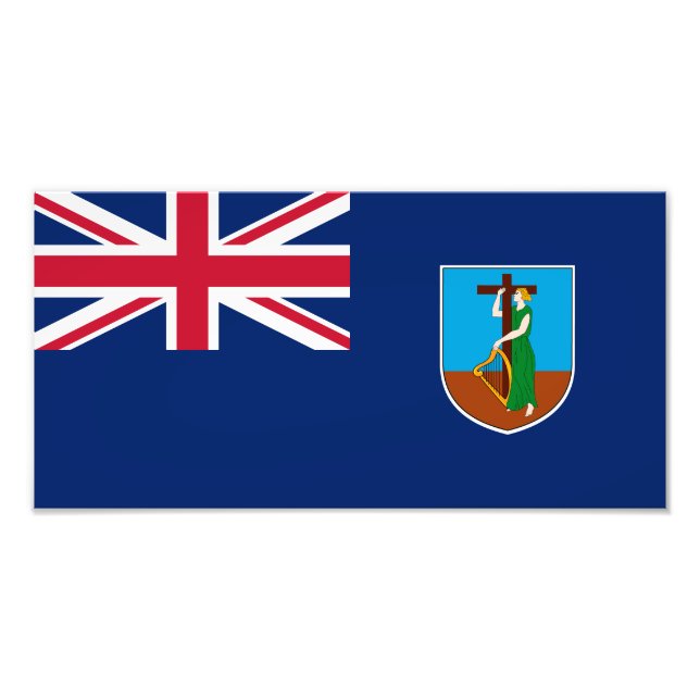 Montserrat Flag Photo Print (Front)