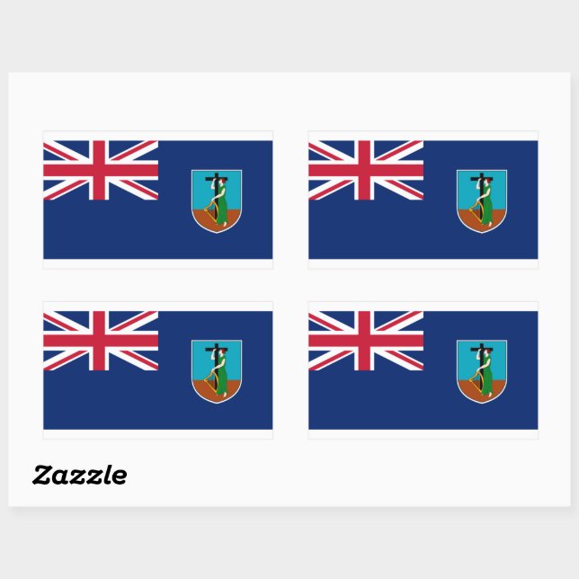Montserrat Flag Sticker (Sheet)