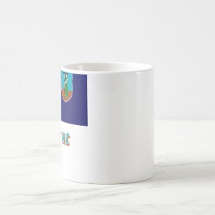 Montserrat Flag with Name Coffee Mug