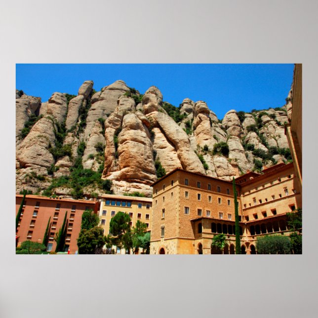 Montserrat Monastery, Catalonia, Spain Poster (Front)