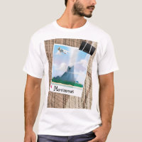 Montserrat Volcano vacation poster.