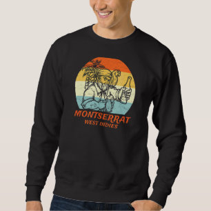 Montserrat West Indies Vintage Pirate & Parrot Vac Sweatshirt