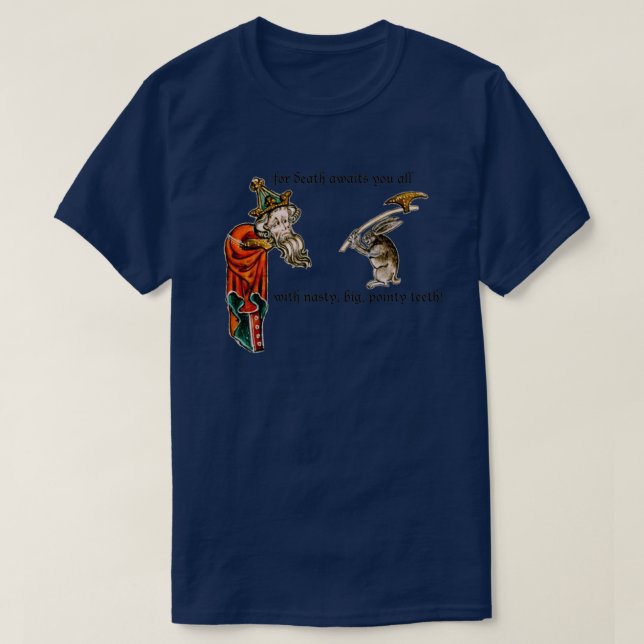 Monty Pythonx27s killer rabbit T-Shirt (Design Front)