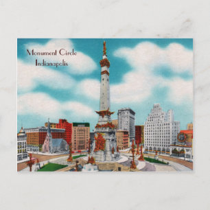 Monument Circle Postcard