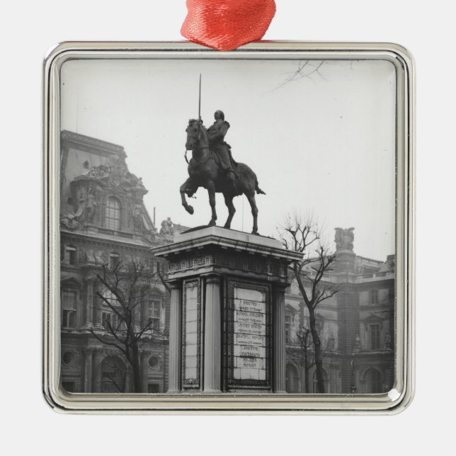 Monument dedicated to General Lafayette Metal Tree Decoration (Front)