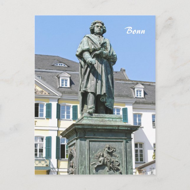 Monument of Ludwig van Beethoven in Bonn Postcard (Front)