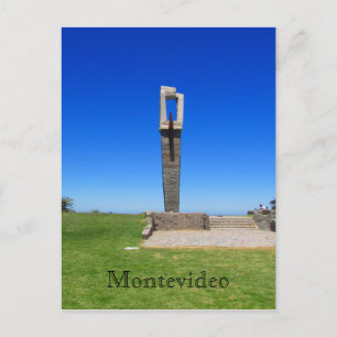 monument pocitos rambla postcard