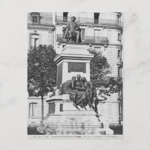 Monument to Alexandre Dumas Pere, 1883 Postcard