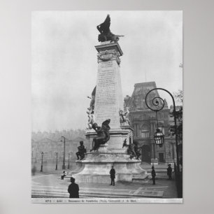Monument to Leon Gambetta Poster