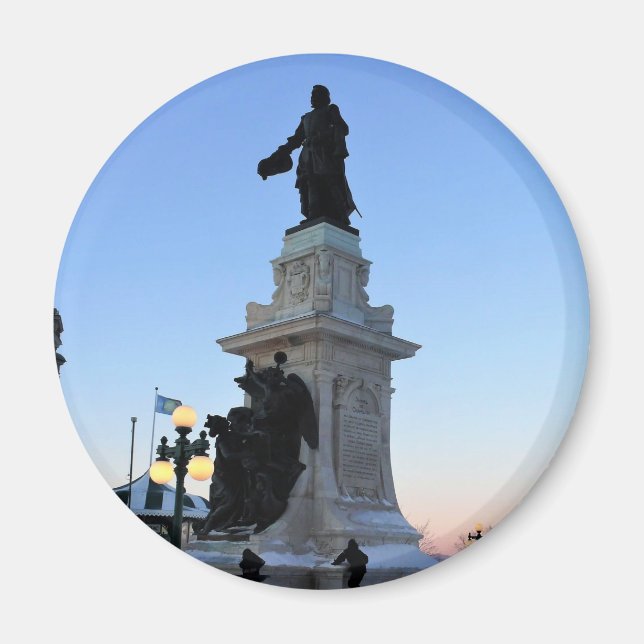 Monument to Samuel De Champlain, Quebec, Canada Magnet (Front)