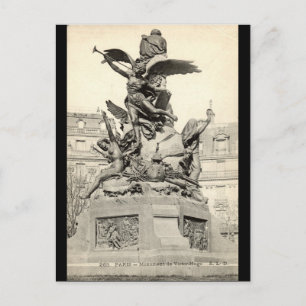 Monument to Victor Hugo Paris France Vintage Postcard