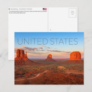 Monument Valley, Arizona, United States Travel Postcard