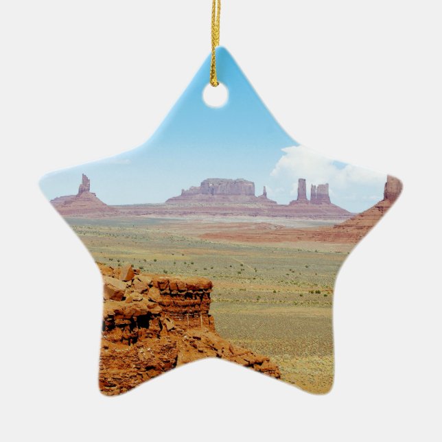 Monument Valley Ceramic Tree Decoration (Front)
