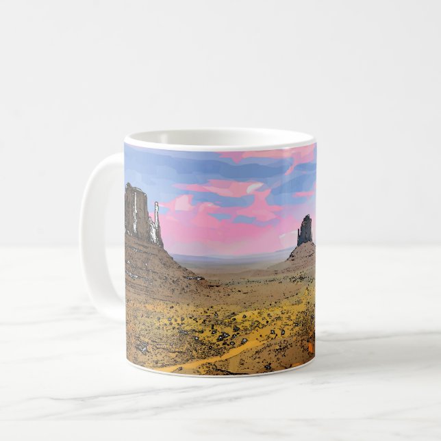 Monument Valley. Coffee Mug (Front Left)