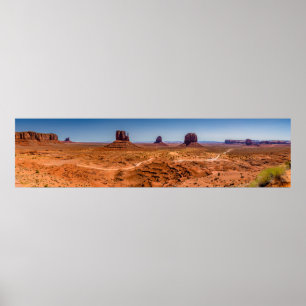 Monument Valley Desert Panoramic Poster