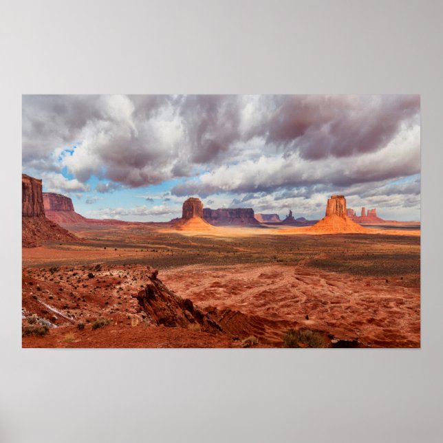 Monument valley landscape, AZ Poster (Front)