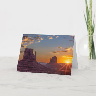 Monument Valley Mittens Sunrise Greeting Card