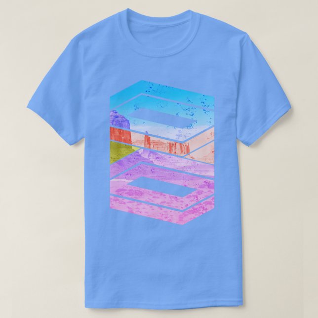 Monument Valley National Park Utah Camping CutOut  T-Shirt (Design Front)