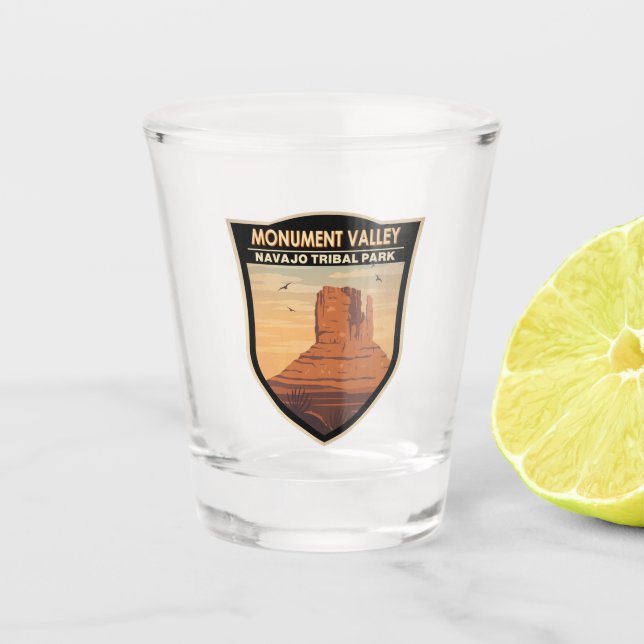 Monument Valley Navajo Tribal Park Vintage Shot Glass (Front)