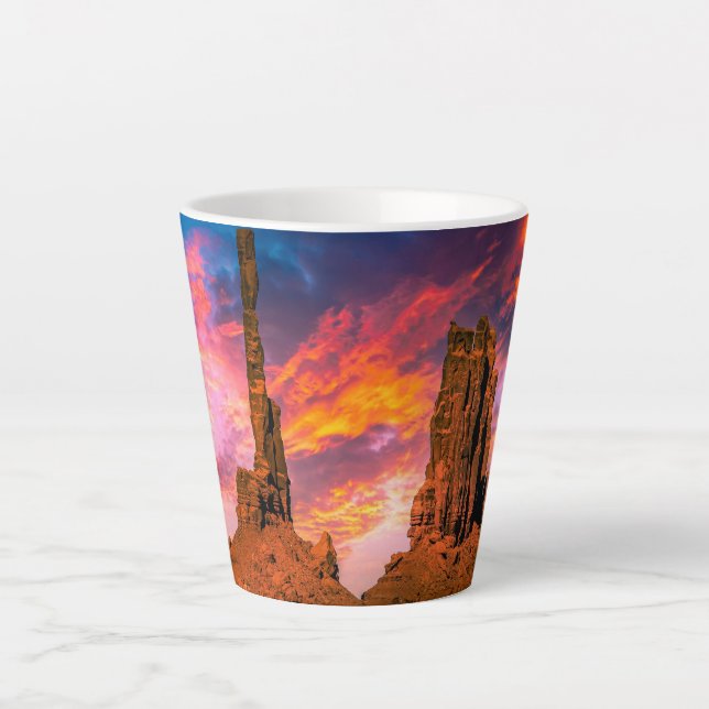 Monument valley photo latte mug (Front)