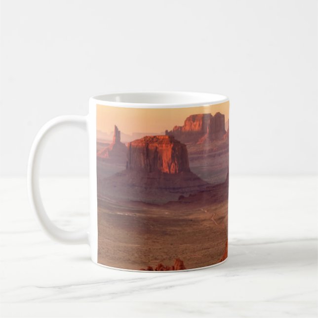 Monument valley scenic, Arizona Coffee Mug (Left)