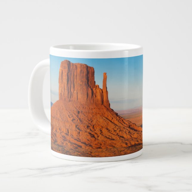 Monument Valley Utah desert mittens in panoramic Large Coffee Mug (Front Left)