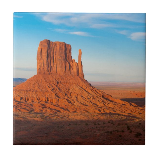 Monument Valley Utah desert mittens in panoramic Tile (Front)