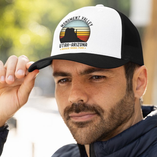 Monument Valley Vintage Landscape Utah  Trucker Hat (Creator Uploaded)