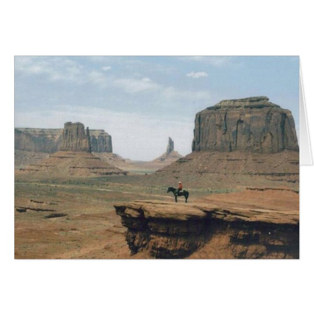 Monument Valley with Cowboy (Front Horizontal)