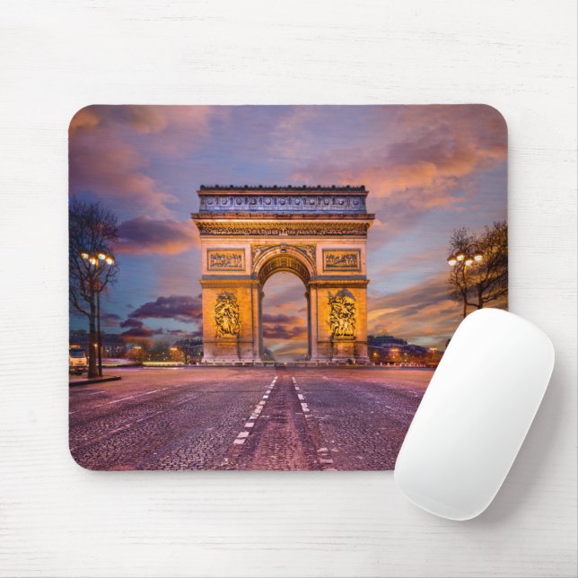 Monuments | Arc de Triomphe, Paris France Mouse Pad (With Mouse)