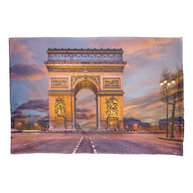 Monuments | Arc de Triomphe, Paris France Pillowcase (Front)