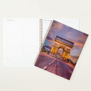 Monuments Arc de Triomphe, Paris France Planner