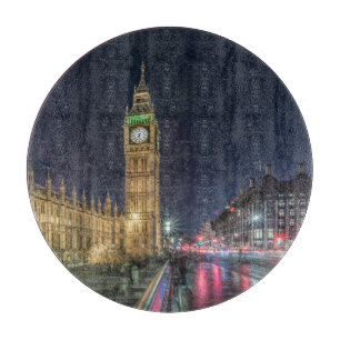 Monuments Big Ben at Night Cutting Board