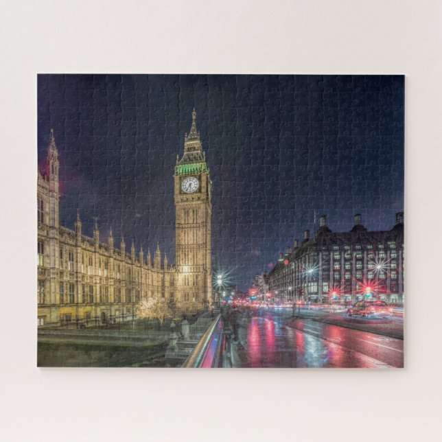 Monuments | Big Ben at Night Jigsaw Puzzle (Horizontal)