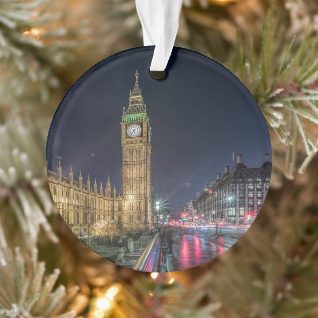 Monuments | Big Ben at Night Ornament (Tree)