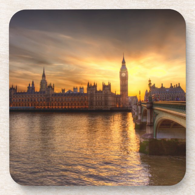Monuments | Big Ben & Houses of Parliament Coaster (Front)