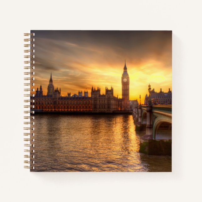 Monuments | Big Ben & Houses of Parliament Notebook (Front)
