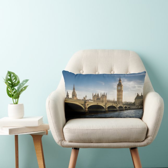 Monuments | Big Ben, London England Lumbar Cushion (Chair)